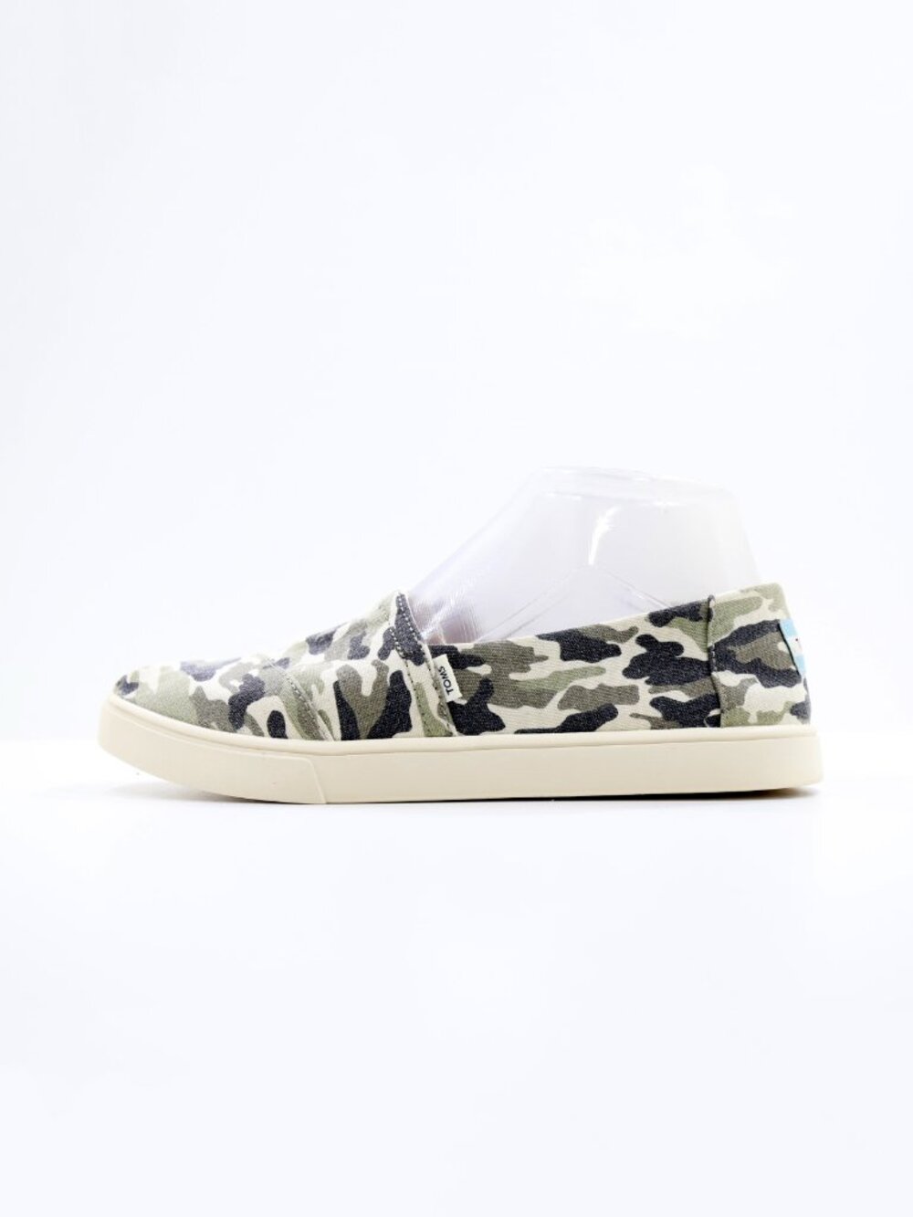 TOMS Alpargata Green Camo Canvas Lightweight Slip On Shoes - Women's 7